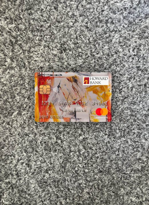 Download USA Maryland Howard Personal bank mastercard photolook front Photoshop template